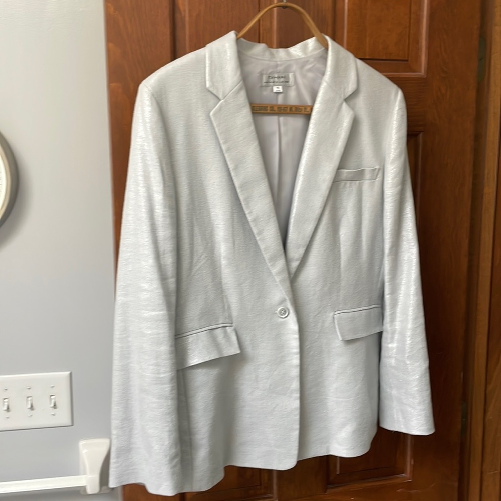 Gorgeous Tahari  jacket with silver sheen